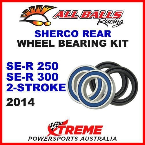 MX Rear Wheel Bearing Kit Sherco SE-R SER 250 300 2-Stroke 2014, All Balls 25-1556