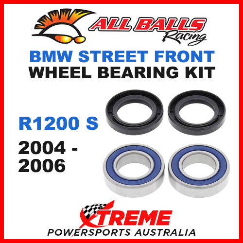 All Balls 25-1569 BMW R1200S 2004-2006 Front Wheel Bearing Kit