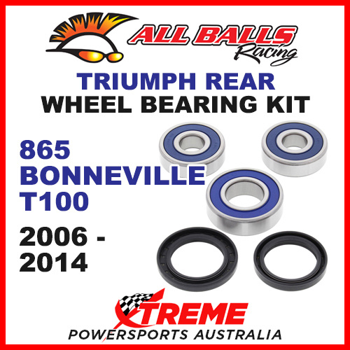 All Balls 25-1587 Triumph 865 Bonneville T100 2006-2014 Rear Wheel Bearing Kit