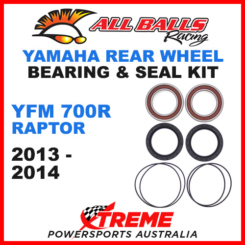 ALL BALLS 25-1618 Yamaha YFZ 700R Raptor 2013-2014 Rear Wheel Bearing Kit