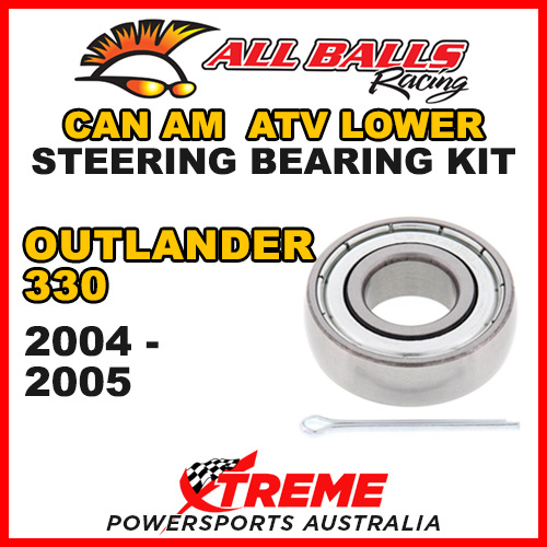All Balls 25-1631 Can-Am Outlander 330 2004-2005 ATV Lower Steering Stem Kit