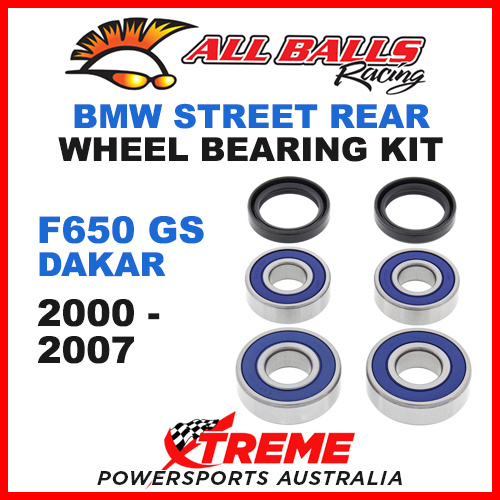 All Balls 25-1646 BMW F650GS F 650GS Dakar 2000-2007 Rear Wheel Bearing Kit