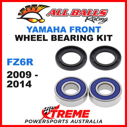 All Balls 25-1659 Yamaha FZ6R 600cc 2009-2014 Front Wheel Bearing Kit