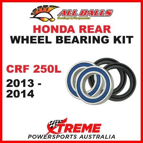Honda CRF250L 2013-2014 Rear Wheel Bearing Kit MX CRF 250L 250, All Balls 25-1662