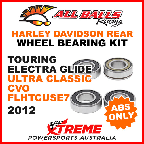 25-1692 HD Touring E. Glide Ultra Classic CVO FLHTCUSE7 2012 Rear Wheel Bearings ABS