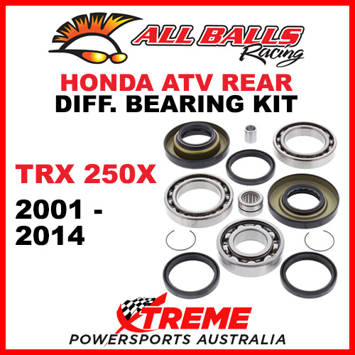 25-2009 HONDA TRX250X 2001-2014 ATV Rear Differential Bearing and Seal Kit