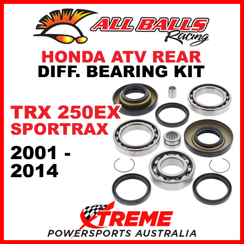 25-2009 HONDA TRX250EX SPORTRAX 2001-2014 ATV Rear Differential Bearing and Seal Kit
