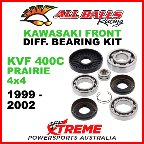 25-2016 Kawasaki KVF400C Prairie 4X4 1999-2002 Front Differential Bearing Kit