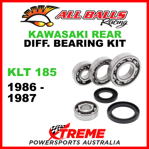 25-2017 Kawasaki KLF 185 Bayou 1985-1988 Rear Differential Bearing Kit
