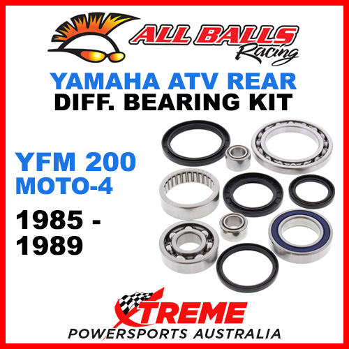 25-2030 Yamaha YFM 200 Moto-4 85-89 ATV Rear Differential Bearing & Seal Kit