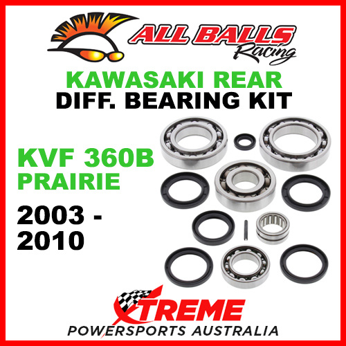 25-2062 Kawasaki KVF 360B Prairie 2003-2010 Rear Differential Bearing Kit