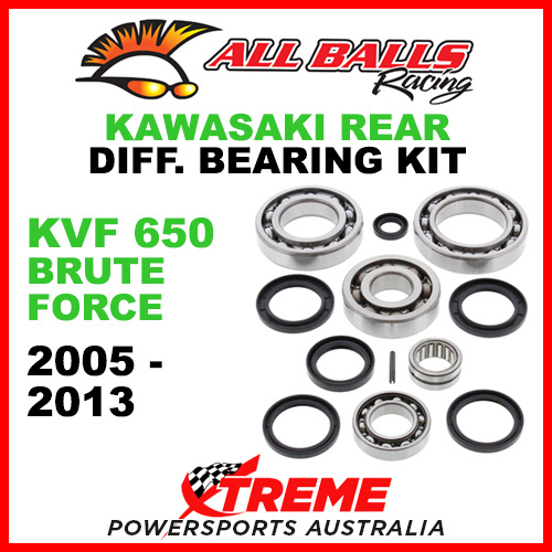 25-2062 Kawasaki KVF 650 Brute Force 2005-2013 Rear Differential Bearing Kit