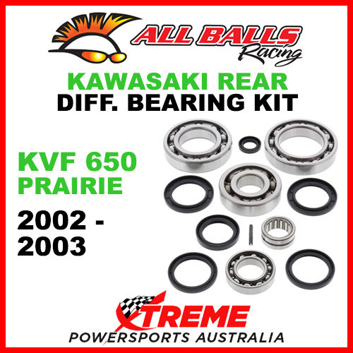 25-2062 Kawasaki KVF 650 Prairie 2002-2003 Rear Differential Bearing Kit