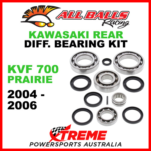 25-2062 Kawasaki KVF 700 Prairie 2004-2006 Rear Differential Bearing Kit