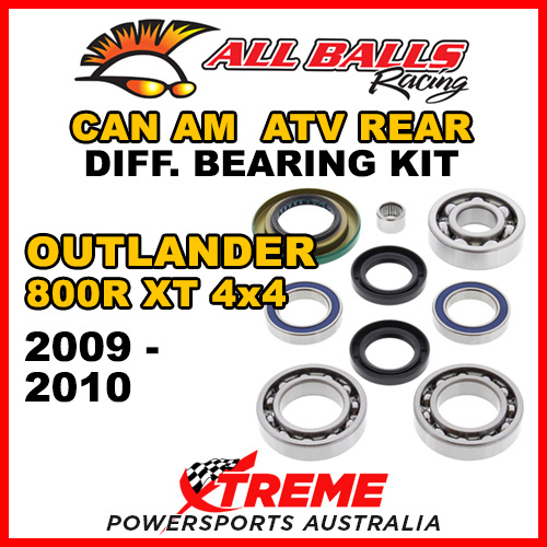 25-2068 Can Am Outlander 800R XT 4x4  2009-10 ATV Rear Differential Bearing Kit