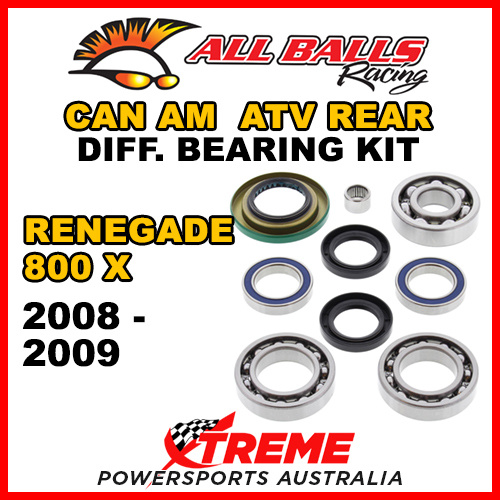 25-2068 Can Am Renegade 800 X 2008-2009 ATV Rear Differential Bearing Kit