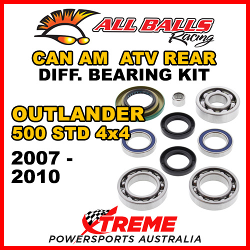 25-2068 Can Am Outlander 500 STD 4x4 2007-2010 ATV Rear Differential Bearing Kit