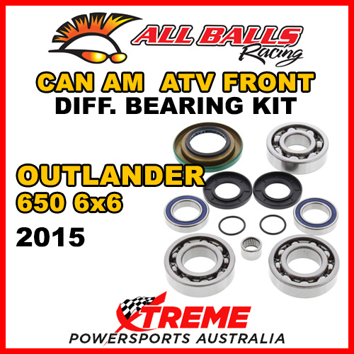 25-2069 Can Am Outlander 650 6x6 2015 ATV Front Differential Bearing Kit