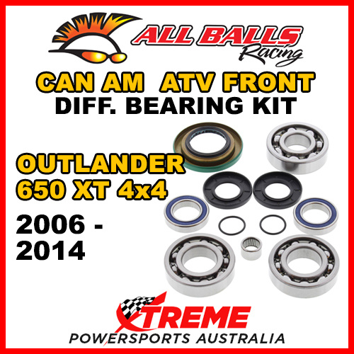25-2069 Can Am Outlander 650 XT 4x4 2006-2014 ATV Front Differential Bearing Kit