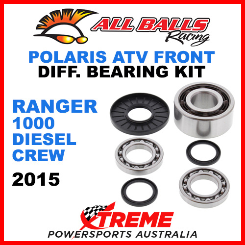 25-2075 Polaris Ranger 100 Diesel Crew 2015 Front Differential Bearing Kit