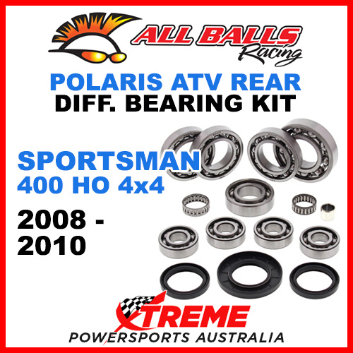 25-2090 Polaris Sportsman 400 HO 4x4 2008-2010 Rear Differential Bearing Kit