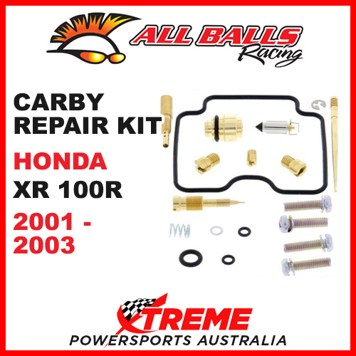 All Balls 26-1190 Honda XR100R XR 100R 2001-2003 Carburetor Carby Repair Kit MX