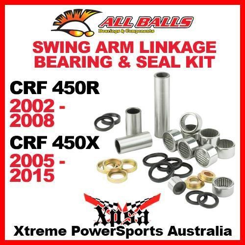 Swing Arm Linkage Bearing Kit CRF 450R 02-2008 450X 05-2015 MX, All Balls 27-1005