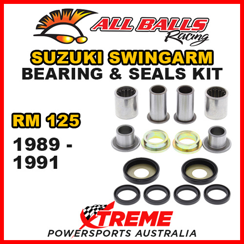 All Balls 28-1002 For Suzuki RM125 RM 125 1989-1991 Swingarm Bearing Kit
