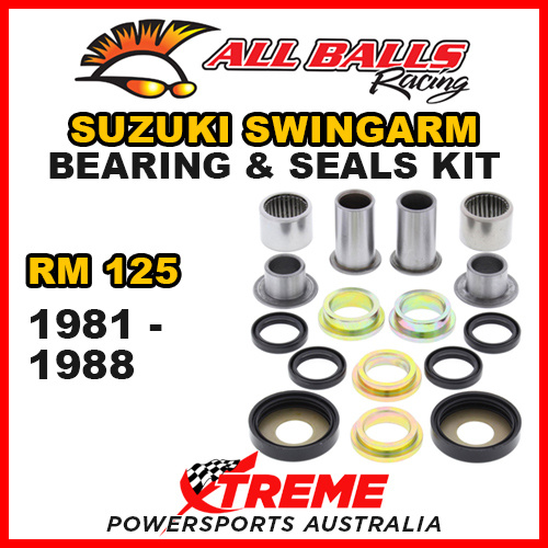 All Balls 28-1008 For Suzuki RM125 RM 125 1981-1988 Swingarm Bearing Kit