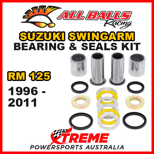 All Balls 28-1047 For Suzuki RM125 RM 125 1996-2011 Swingarm Bearing Kit