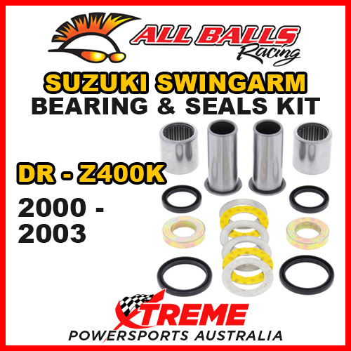 All Balls 28-1047 For Suzuki DR-Z400K DR-Z 400K 2000-2003 Swingarm Bearing Kit