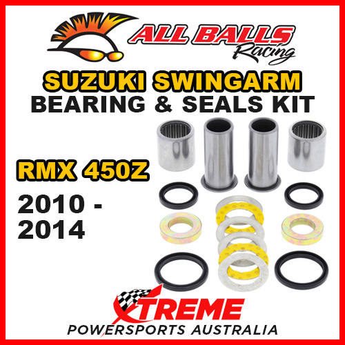 All Balls 28-1047 For Suzuki RMX450Z RMX 450Z 2010-2014 Swingarm Bearing Kit