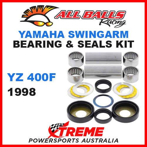 All Balls 28-1076 Yamaha YZ400F YZF400 1998 Swingarm Bearing Kit