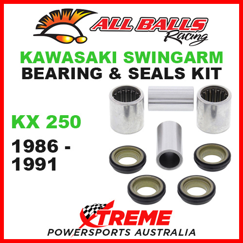 28-1080 Kawasaki KX250 KX 250 1986-1991 Swingarm Bearing & Seal Kit MX