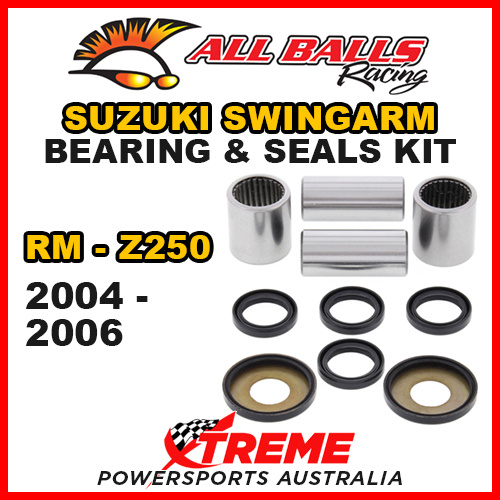 All Balls 28-1115 For Suzuki RM-Z250 RM-Z 250 2004-2006 Swingarm Bearing Kit