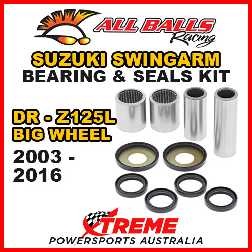 All Balls 28-1121 For Suzuki DR-Z 125L Big Wheel 2003-2016 Swingarm Bearing Kit