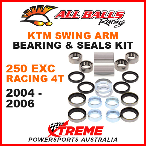 ALL BALLS 28-1125 SWINGARM BEARING KIT KTM 250 EXC RACING 4T 4-STROKE 2004-2006