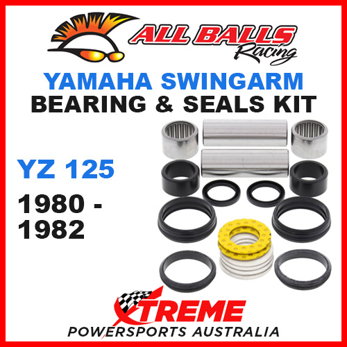 All Balls 28-1143 Yamaha YZ125 YZ 125 1980-1982 Swingarm Bearing & Seal Kit