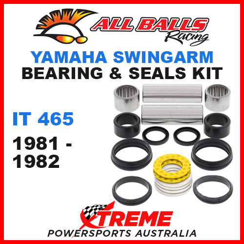 All Balls 28-1143 Yamaha IT465 IT 465 1981-1982 Swingarm Bearing Kit