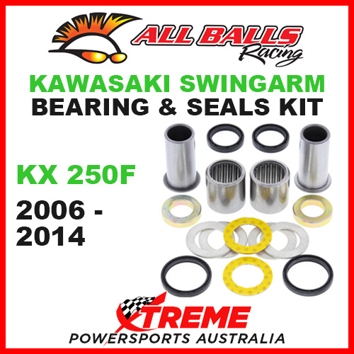 28-1156 Kawasaki KX250F KX 250F 2006-2014 Swingarm Bearing & Seal Kit MX