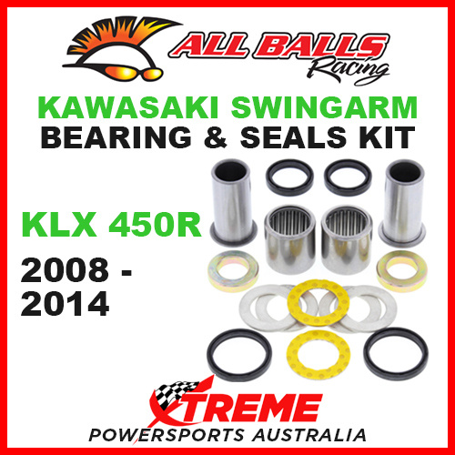 28-1156 Kawasaki KX450F KX 450F 2006-2014 Swingarm Bearing & Seal Kit MX