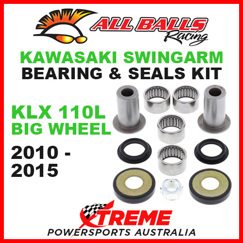28-1173 Kawasaki KLX110L Big Wheel 2010-2015 Swingarm Bearing & Seal Kit MX