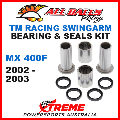 All Balls 28-1183 TM Racing MX400F 2002-2003 Swingarm Bearing & Seal Kit