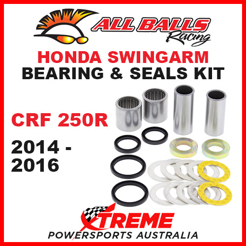 28-1206 Honda CRF250R CRF 250R 2014-2016 MX Swingarm Bearing & Seals Kit 