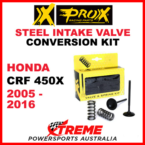 ProX Honda CRF450X CRF 450X 2005-2016 Steel Intake Valve & Spring Upgrade Kit