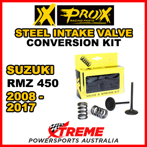 ProX For Suzuki RMZ450 RMZ 450 2008-2017 Steel Intake Valve & Spring Upgrade Kit