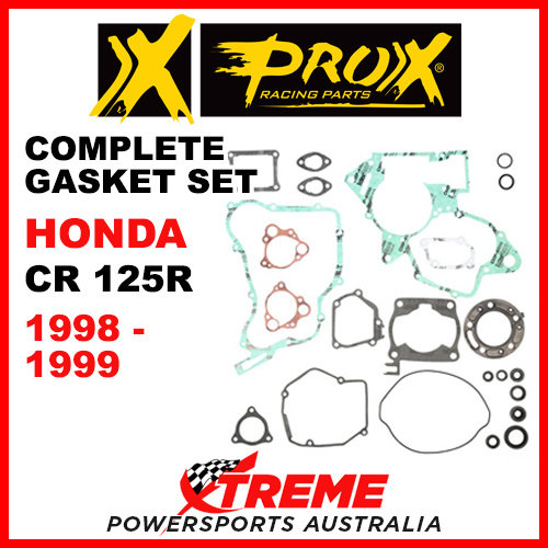 ProX Honda CR125R CR 125R 1998-1999 Complete Gasket Set 34.1218