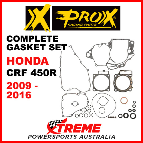 ProX Honda CRF 450R CRF450R 2009-2016 Complete Gasket Set 34.1429