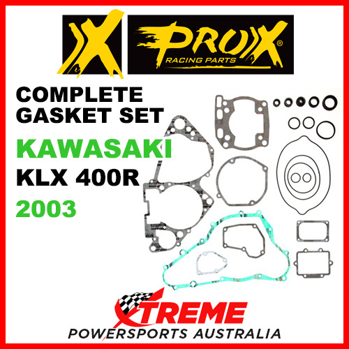 ProX Kawasaki KLX400R KLX 400R 2003 Complete Gasket Set 34.3420