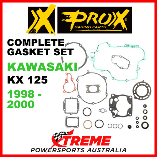 ProX Kawasaki KX125 KX 125 1998-2000 Complete Gasket Set 34.4218